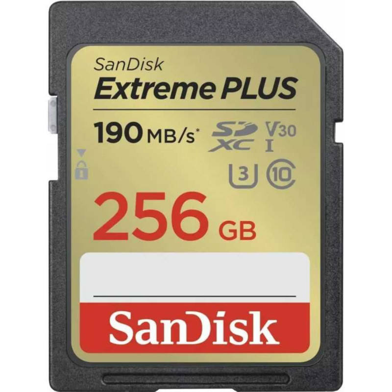 Sandisk Extreme PLUS SDXC 256GB UHS-I atminties kortelė