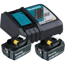 Makita DC18RC lādētājs + 2x...