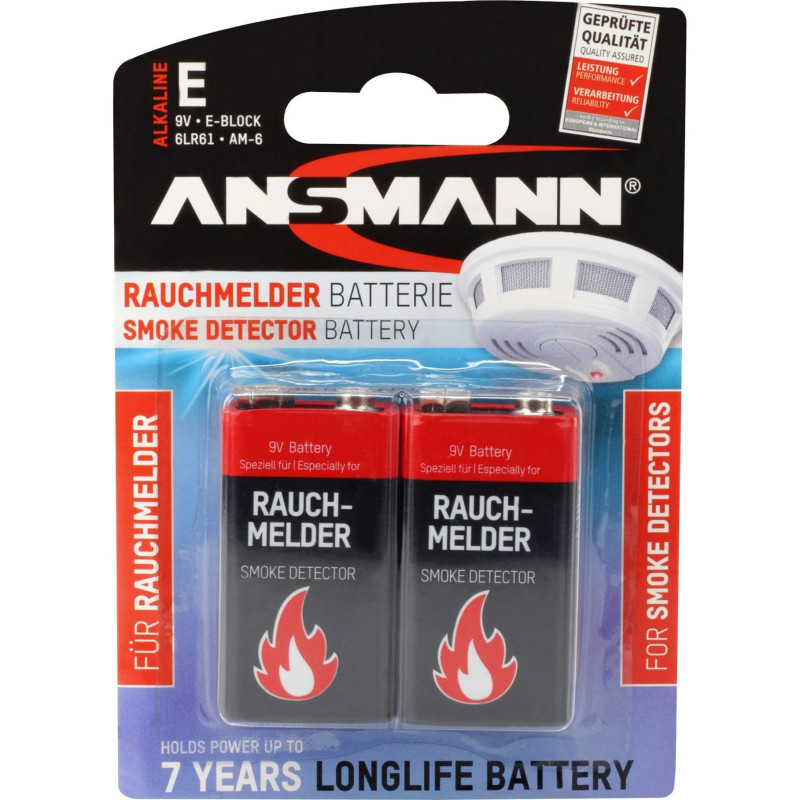 Ansmann 1515-0006 uzlādējams 9V akumulators (2 gab.)