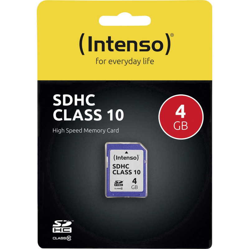 „Intenso SDHC 4GB“ 10 klasės kortelė