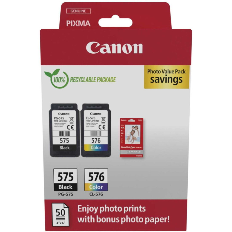 Canon PG-575 / CL-576 Photo Paper Value Pack 5438C004