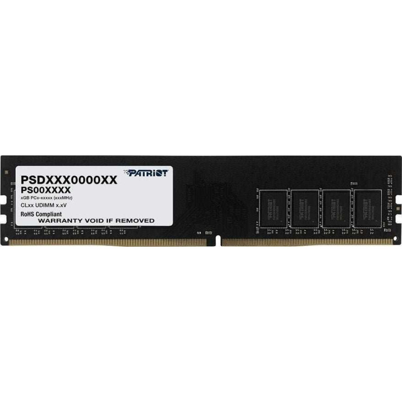 Patriot Signature Black 8GB DDR4 2666MHZ UDIMM PSD48G26662