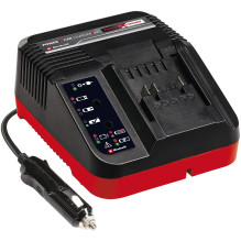 Einhell Power X-Car Charger 3A cigarešu šķiltavas lādētājs sarkans