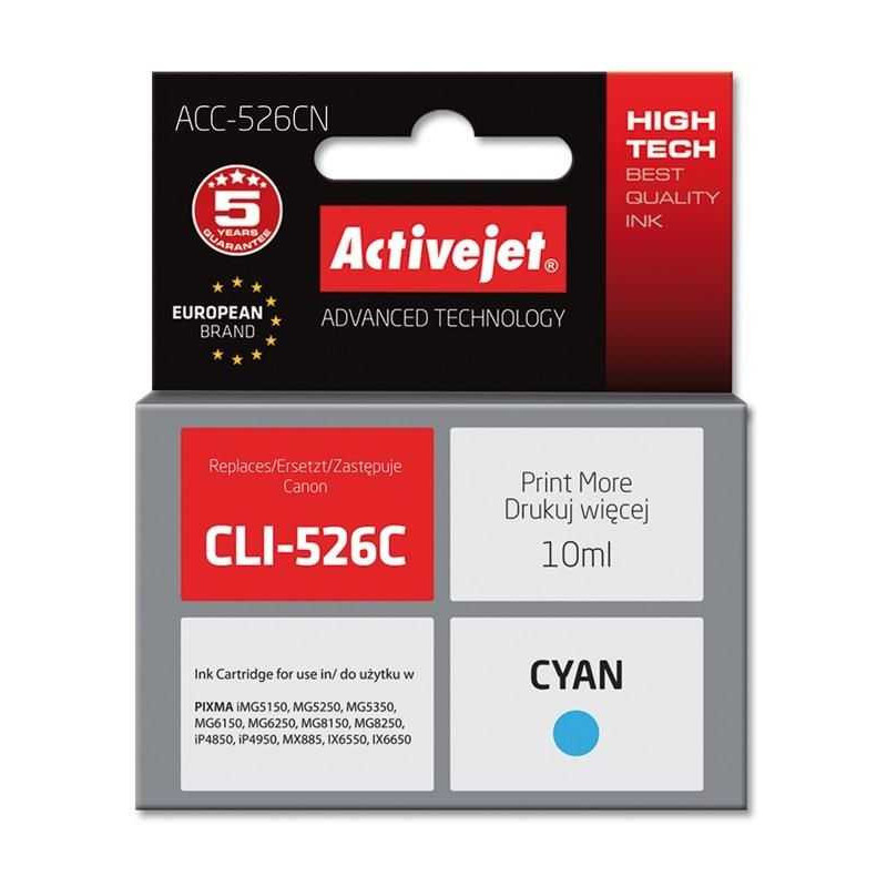 ActiveJet ACC-526CN Cyan Canon CLI-526C