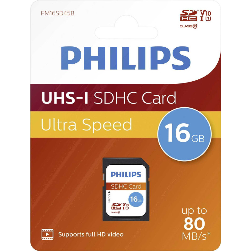 Philips SDHC 16GB 80MB/s