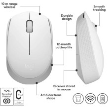 Logitech M171 baltas...