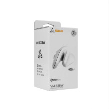 „Sbox VM-838W“ vertikalus belaidis ausinių ausinės, baltos spalvos „Sbox VM-838W“ vertikalus belaidis ausinių ausinės, baltos spalvos