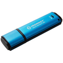 Kingston 16GB IronKey Vault Privacy 50 USB-C 3.2 Light Blue