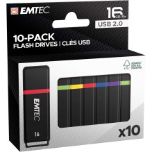 Emtec 16GB K100 USB 2.0 Multicolour 10 pack Emtec 16GB K100 USB 2.0 Multicolour 10 pack
