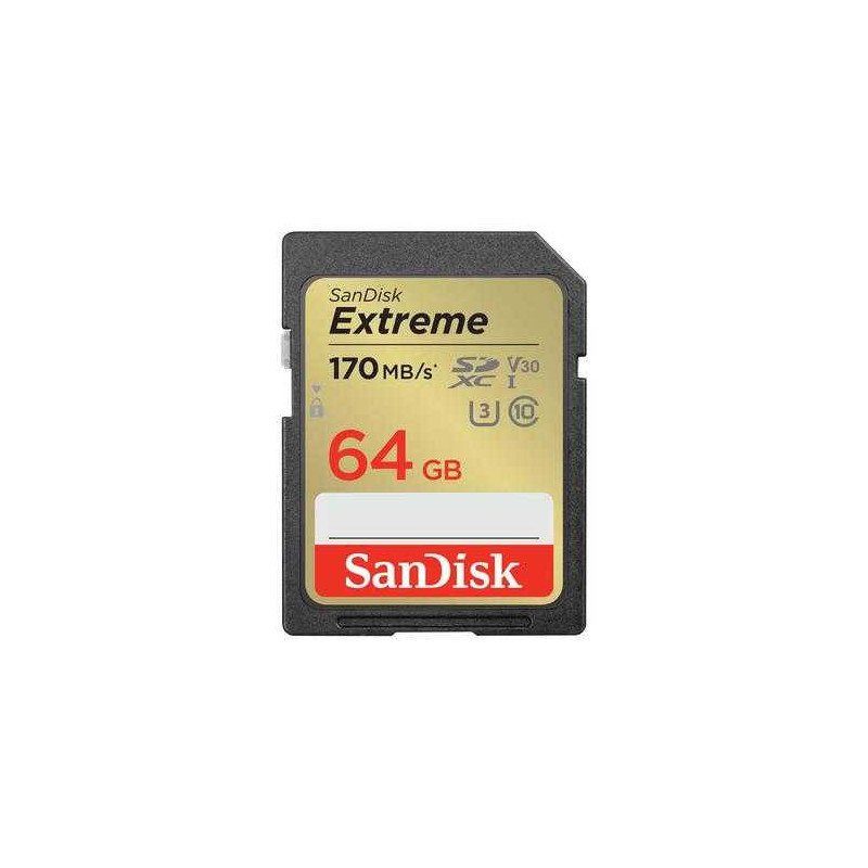 „Sandisk Extreme SDXC UHS-I“ 64 GB 10 klasės atmintis SDSDXV2-064G-GNCIN