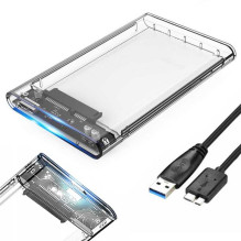 Fusion Accessories 2.5" SATA USB 3.0 Transparent FUSHDDC30TP
