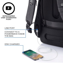 XD DESIGN ANTI-THEFT BACKPACK BOBBY HERO SMALL BLACK P / N: P705.701
