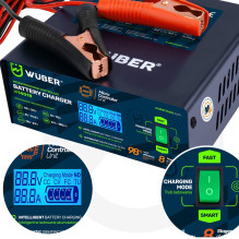 Microprocessor-controlled car battery charger 10 A 6-150 Ah 2-24 V W14018 WUBER