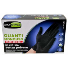 GIO`STYLE Disposable Gloves 100pcs L Black