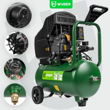 Oil-lubricated compressor 24 L W54001 WUBER Oil-lubricated compressor 24 L W54001 WUBER