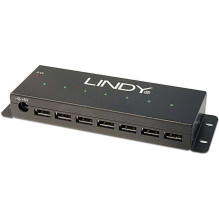 Lindy 42794 USB 7 port Black