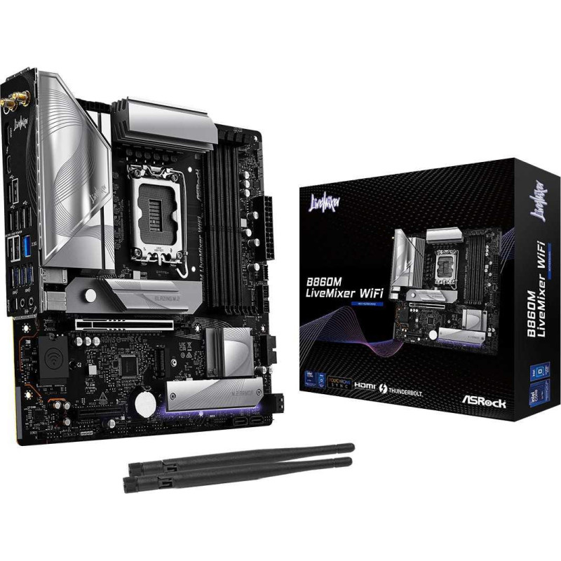 „Asrock B860M LiveMixer“ belaidis stiprintuvas