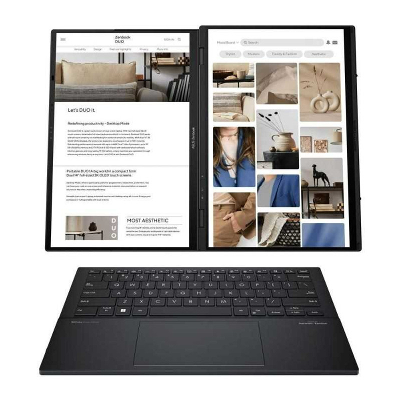 Asus ZenBook Duo OLED UX8406CA-PZ068X 14 120hz 285H 32GB 1SSD EN W11P Gray