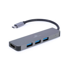 Gembird 2in1 Multi Port Adapter USB Type C