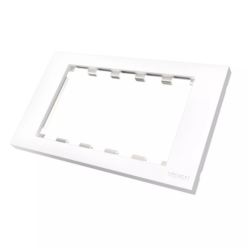 Switch socket frame Vision TC3 SURR2G White