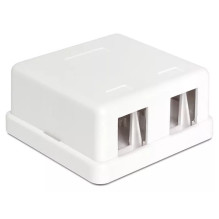 Cable connector DeLOCK 86207 2x Keystone white