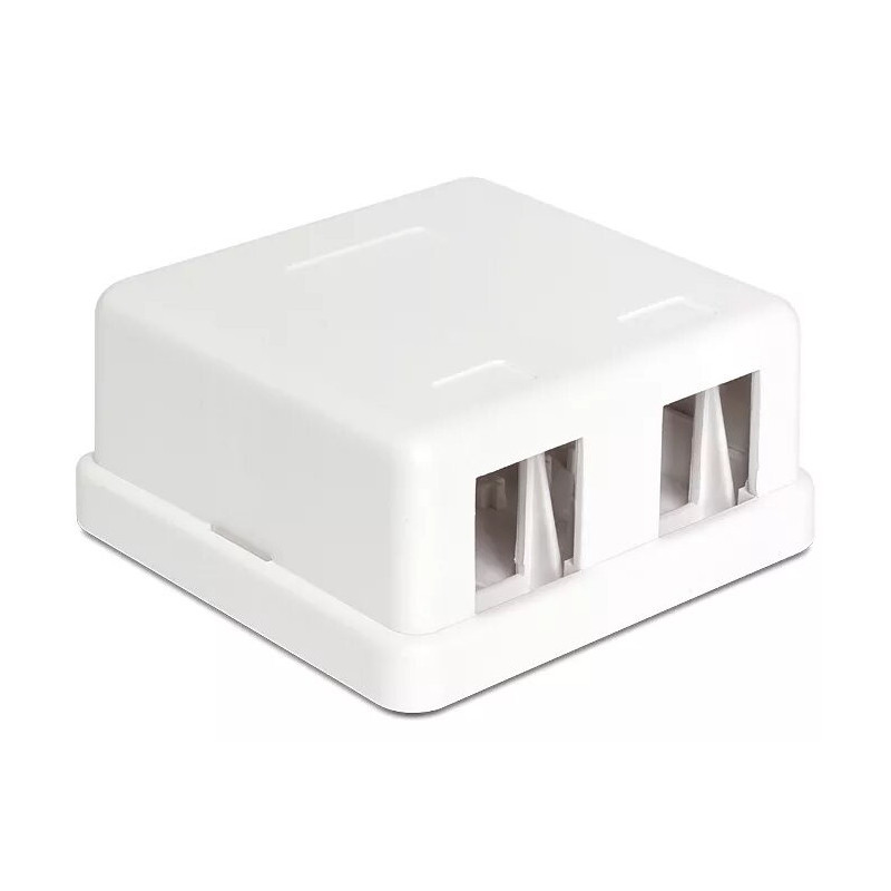 Cable connector DeLOCK 86207 2x Keystone white