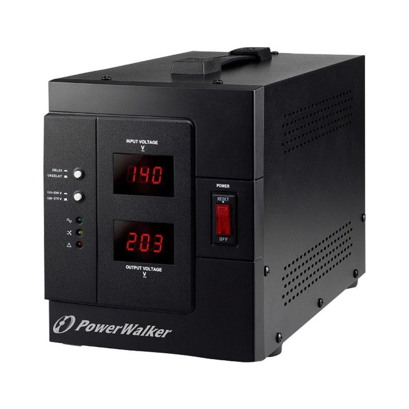 Bluewalker PowerWalker AVR 3000 / SIV - Automātiskā sprieguma regulācija - 230 V - 2400 W - 3000 VA - 2 izejas kontaktli