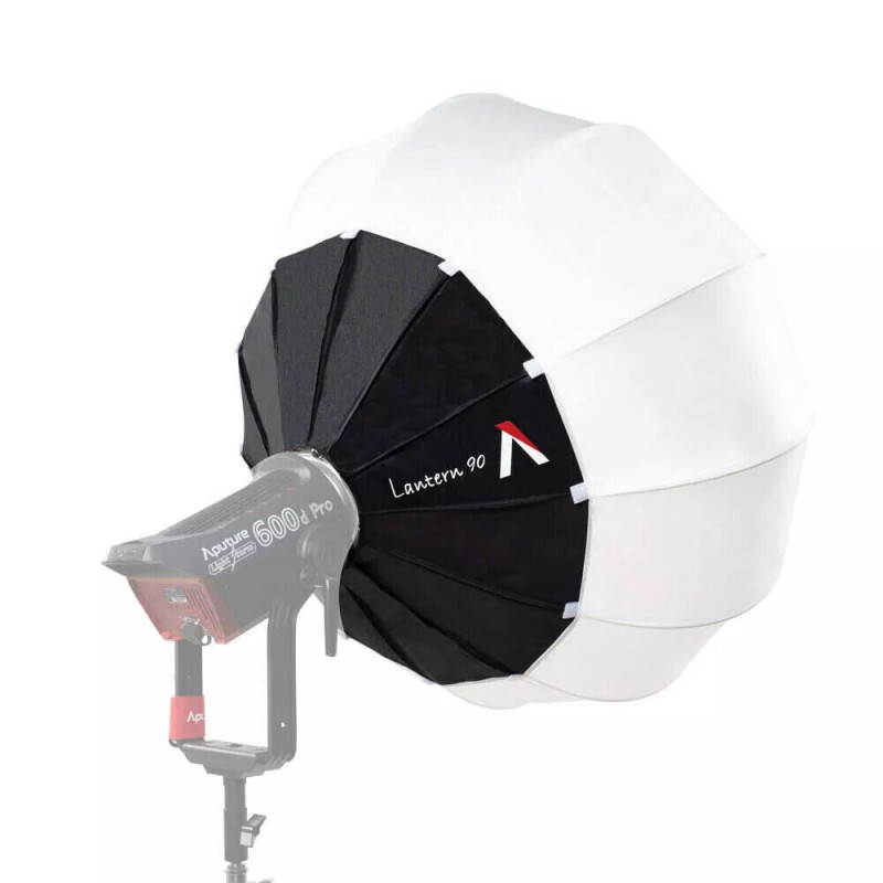 Aputure Lantern 90 Black White 90 cm Diffusion Cover Spring Frame