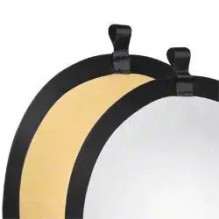 Reflector Walimex 17689 Round Gold Silver 56 cm