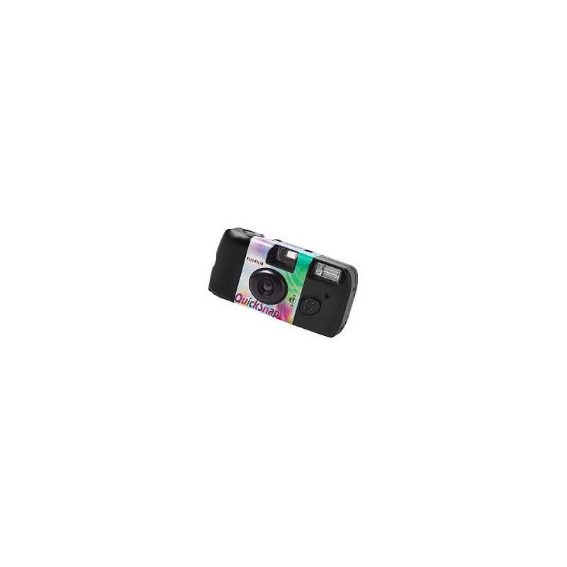 Disposable Film Camera Fujifilm Quicksnap Flash — 135 mm (32 mm focal length), 1/100s shutter, built-in flash, Black