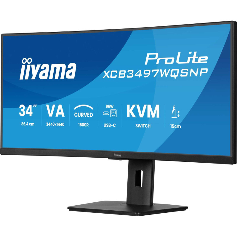 Iiyama ProLite XCB3497WQSNP-B1 34' VA 21:9 išlenktas