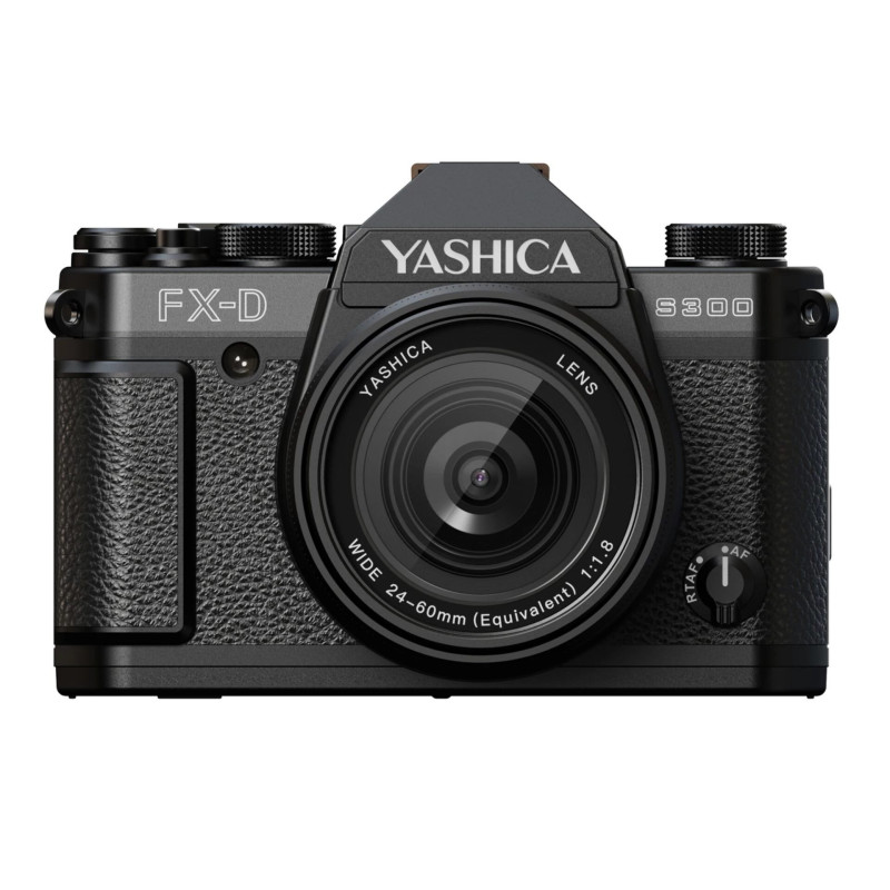 Yashica FX-D S300 35mm SLR Film Camera (Melna)