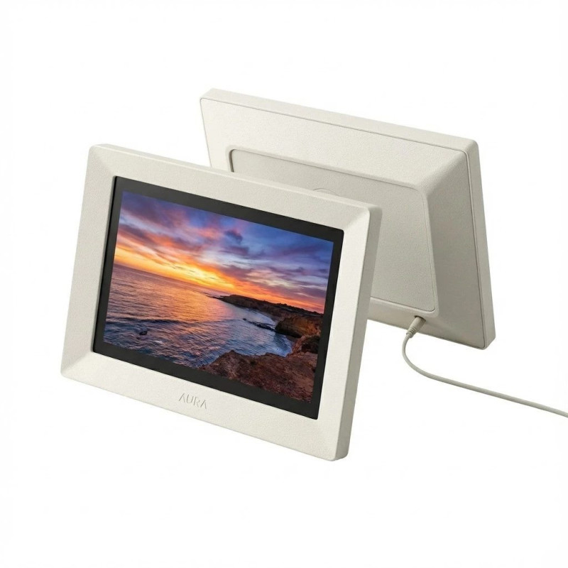 Digital photo frame AURA AF905 Carver - 25.4 cm (10 inches) Sea Salt