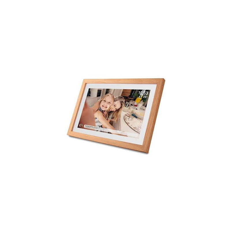 Digital photo frame Denver PFF-1040LW 10.1 inch touch screen Wi-Fi wood