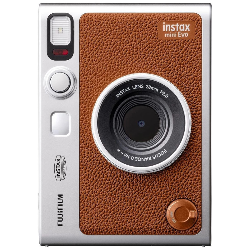 Fujifilm Instax mini EVO hibrīda momentkameras brūnā krāsā