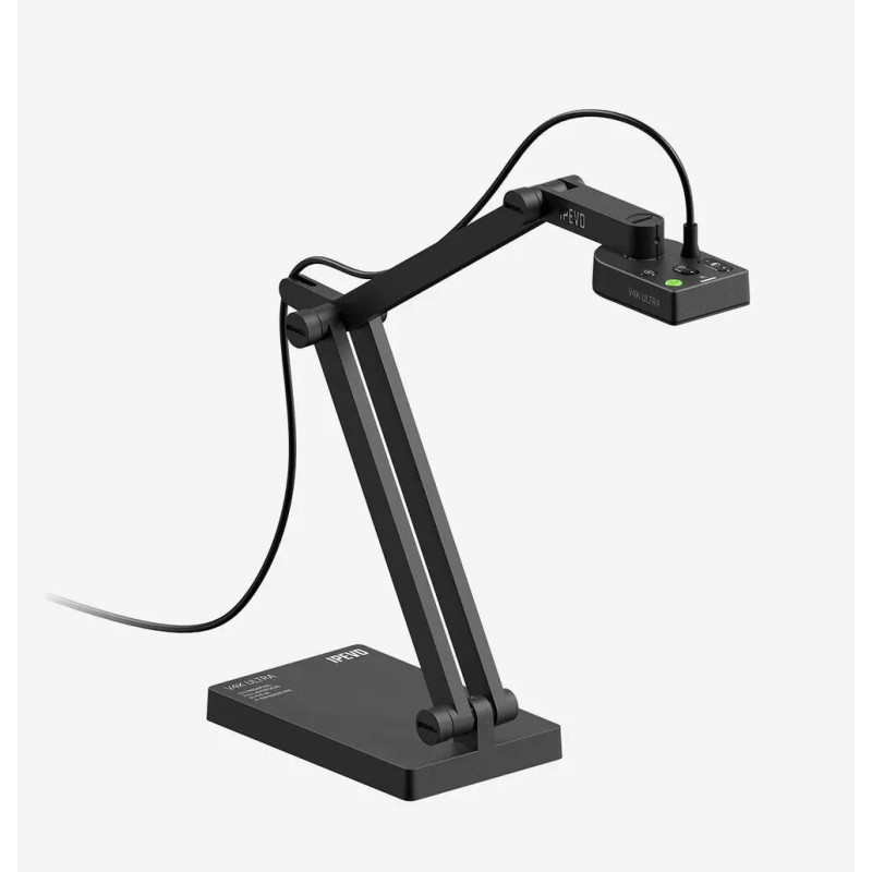 Document camera IPEVO V4K-13MP ULTRA Black, 13 MP CMOS, 3840×3104, f 3.46 mm, USB Type-A
