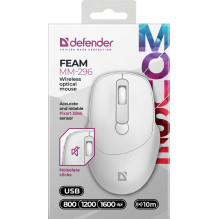 Defender Feam MM-296 balta Defender Feam MM-296 balta