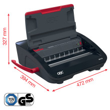 GBC WireBind WB15E Wire Binding Machine black / silver / red GBC WireBind WB15E Wire Binding Machine black / silver / red