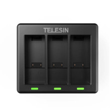 3-vietu lādētājs Telesin...