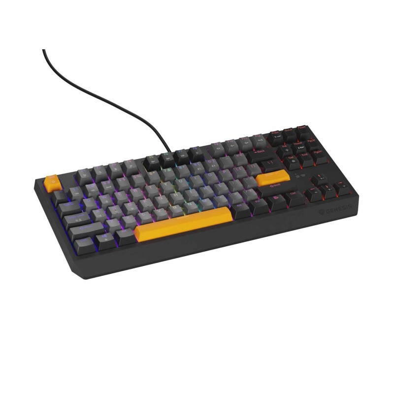 „Genesis Thor 230 TKL Anchor“ pilka neigiama RGB „Outemu Red“