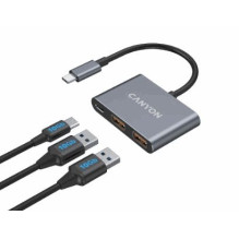 Canyon DS-3 3in1 USB-C Dark...
