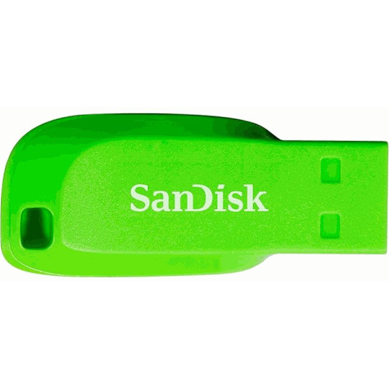 Sandisk 32GB Cruzer Blade USB 2.0 atmintukas, žalias
