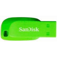 Sandisk 16GB Cruzer Blade USB 2.0 atmintukas, žalias