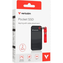 Verbatim Pocket 2TB External Black / Red Verbatim Pocket 2TB External Black / Red