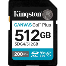 Kingston Canvas Go! Plus 512GB UHS-I SD Class 10 U3 V30