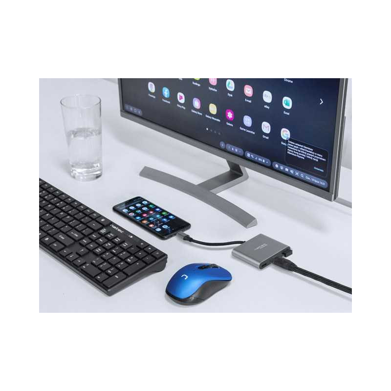 Natec NMP-1607 USB-C HDMI Grey