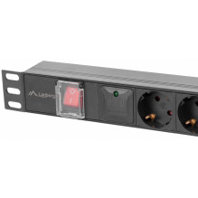 Lanberg PDU-06F-0200-BK Black