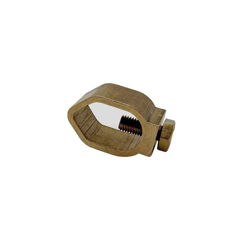 Hismart EL240241 zemējuma skava ar fiksācijas skrūvi, 25 mm, 20 mm stienim