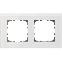 MDT BE-GTR2W.01 Glasrahmen für 55 mm Programme 2-fach,ws (BE-GTR2W.01)