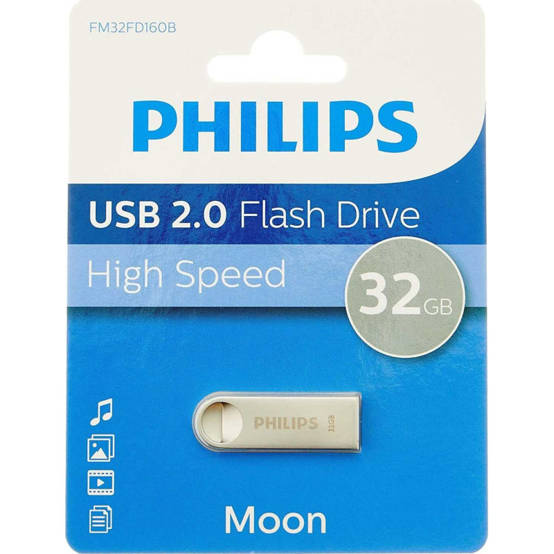 Philips 32GB USB 2.0 Moon Vintage Silver FM32FD160B / 00